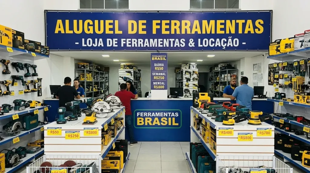 Aluguel de máquinas e ferramentas